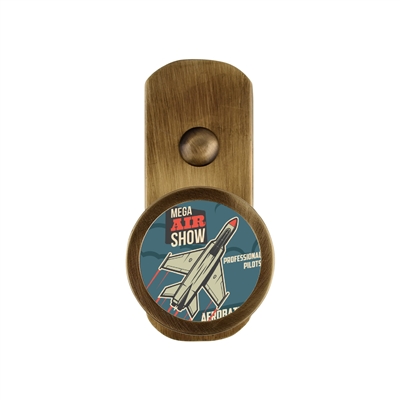 ONEKNOB BROAD WALL HOOK WITH AIRPLANE STICKER FILLER