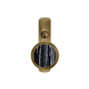 ONEKNOB SLIM WALL HOOK WITH BLACK STONE FILLER