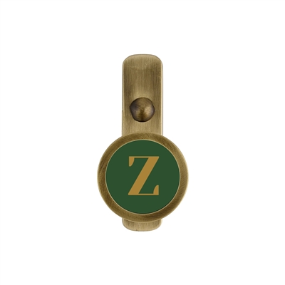 ONEKNOB SLIM WALL HOOK WITH LETTER Z STICKER FILLER