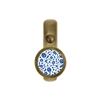 ONEKNOB SLIM WALL HOOK WITH BLUE FLORAL STICKER FILLER