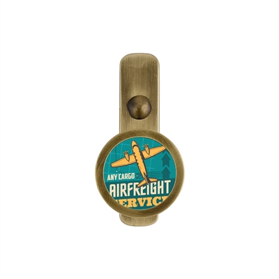 ONEKNOB SLIM WALL HOOK WITH AIRPLANE STICKER FILLER