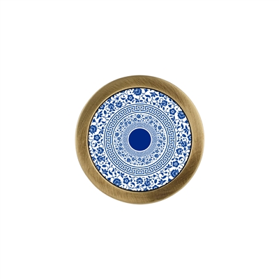 ONEKNOB WITH BLUE FLORAL PRINT FILLER