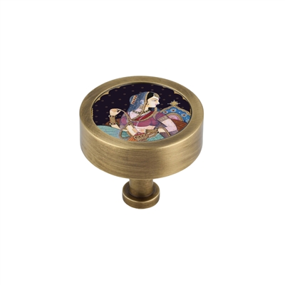 ONEKNOB WITH A MUGHAL ART PRINT FILLER