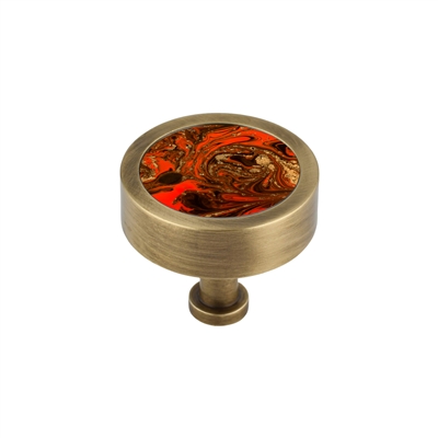 ONEKNOB WITH RED MARBLE STICKER FILLER