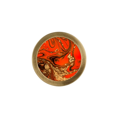 ONEKNOB WITH RED MARBLE PRINT FILLER