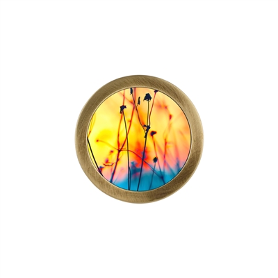 ONEKNOB WITH A DRIED FLOWER PATTERN PRINT FILLER
