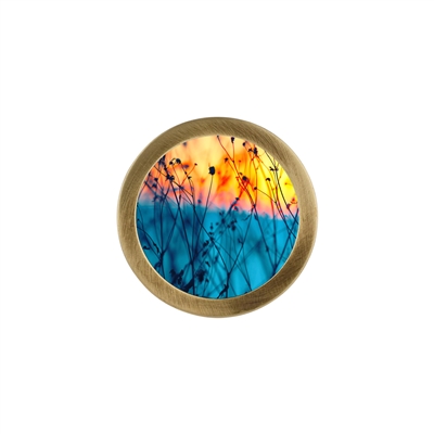ONEKNOB WITH A DRIED FLOWER PATTERN PRINT FILLER