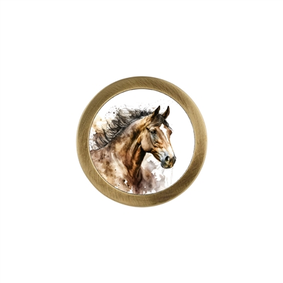 ONEKNOB WITH A HORSE PRINT FILLER