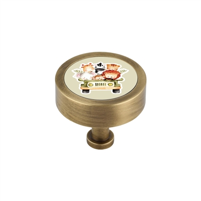 ONEKNOB WITH BABY ANIMAL SAFARI PRINT FILLER