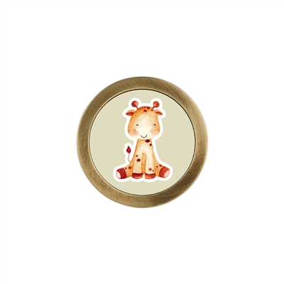 ONEKNOB WITH BABY ANIMAL SAFARI PRINT FILLER