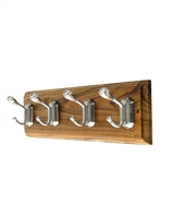 Wooden Hook Rack (Four Double Hooks)