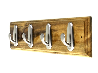 Wooden Hook Rack (Four Hooks)