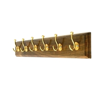 Wooden Hook Rack (Six Pegs)