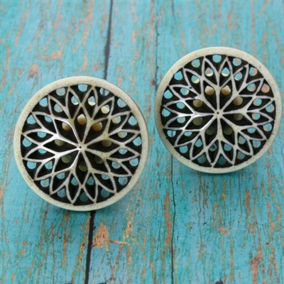 Circular Carved Resin Knob