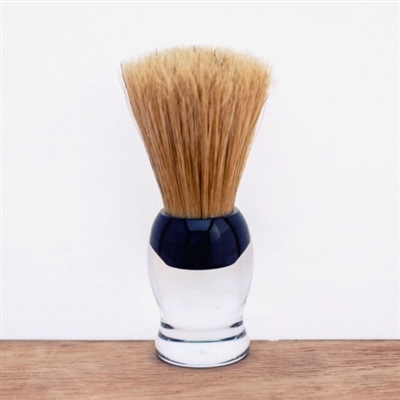 Natural Bristle Shaving Brush - Clear