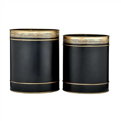 Metal Waste Basket Set
