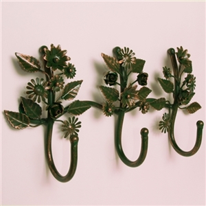 Floral Triple Wall Hook