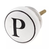 Alphabet O Ceramic Knob