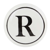 Alphabet R Ceramic Knob