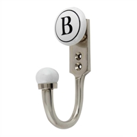 Alphabet B Ceramic Wall Hook