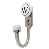 Alphabet W Ceramic Wall Hook