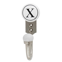 Alphabet X Ceramic Wall Hook