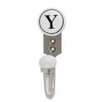 Alphabet Y Ceramic Wall Hook