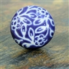 Etched Ceramic Knob - Purple