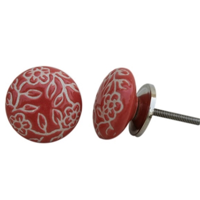 Etched Ceramic Knob