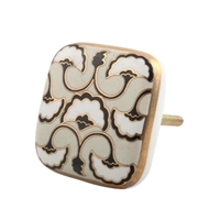 Square Ceramic Drawer Knob