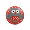 Ceramic drawer knob with a cute owl print. Ideal way to add color and charm to a kids room.