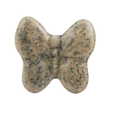 Beige Butterfly Ceramic Drawer Knob
