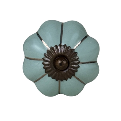 Pistachio Green Ceramic Cabinet Knob