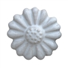 White Daisy Flower Ceramic Cabinet Knob