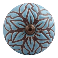 Etched Ceramic Drawer Knob