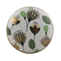 Golden Poppy Ceramic Cabinet Knob