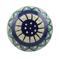 Blue Ceramic Cabinet Knob