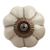 Cream Ceramic Cabinet Knob