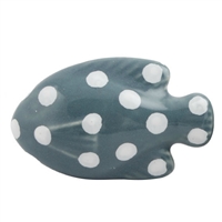 Gray Fish Ceramic Cabinet Knob