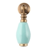 Sea Green Drop Ceramic Cabinet Knob