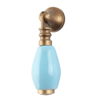 Blue Drop Ceramic Cabinet Knob