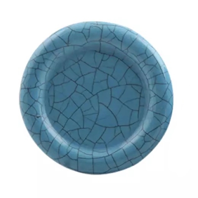 Turquoise Crackle Ceramic Knob