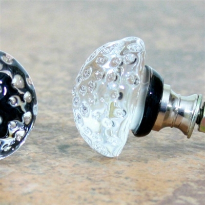 Black Berry Glass Knob