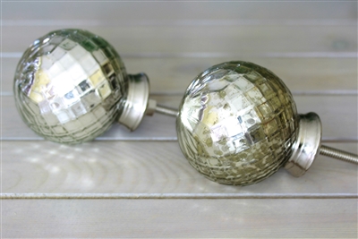 Dome Mercury Glass Knob