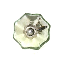 Mercury Melon Silver Glass Knob