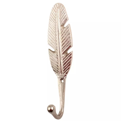 Silver Feather Wall Hook