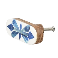Natural Bone and Resin Cabinet Knob