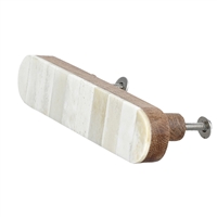 White Bone Inlay Cabinet  Pull - 5"