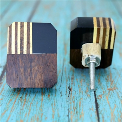 Three Color Wood Cabinet Knob