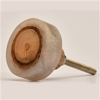 Round Wood & Resin Cabinet Knob